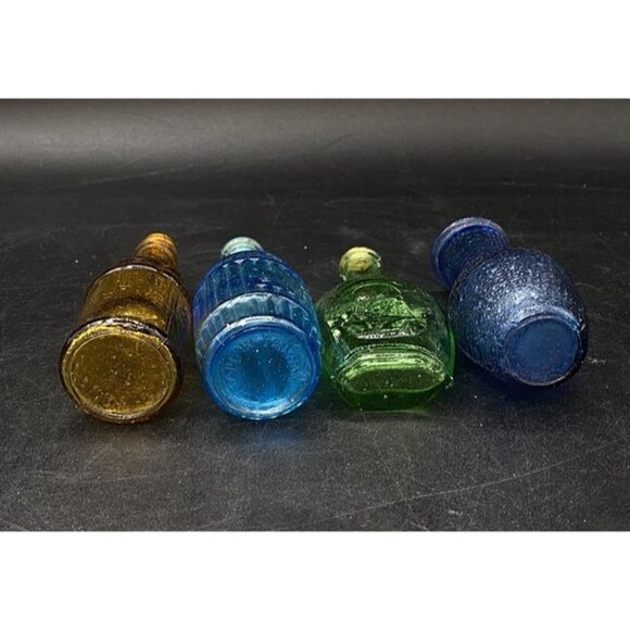 Wheaton Glass Green Thomas Jefferson Blue Root Bitters Amber Bottle 3" - Picture 3 of 9